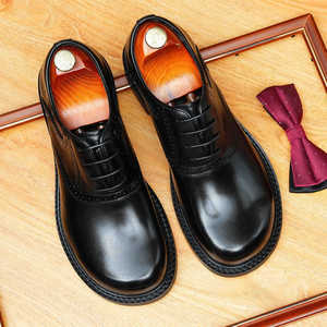 Chaussures habillées formelles italiennes en cuir véritable avec couture norvégienne, chaussures Derby à lacets en daim, fabriquées à la main, chaussures pour hommes - Product Image 3