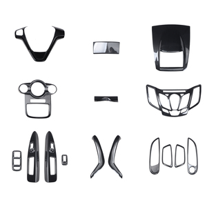 Accessoires de voiture Intérieur Décoratif Lève-vitre Console Centrale Ventilation <span class=keywords><strong>Volant</strong></span> Garniture Pour <span class=keywords><strong>Ford</strong></span> <span class=keywords><strong>Fiesta</strong></span> 2009-2013 - Product Image 1