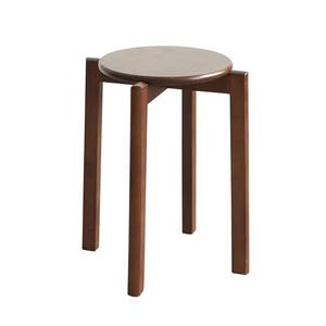 Taburete de madera apilable, ahorro de espacio de menos de 1m2 para cafetería, restaurante, hogar, muebles de comedor - Product Image 1