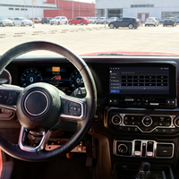 ZWNAV Écran double 12,3 pouces pour Jeep Wrangler 2018-2023, Carplay, Nouveau Android 15, Autoradio, Mise à niveau de l'unité centrale, Combiné d'instruments numérique, GPS