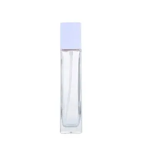 Wholesale 30ml 50ml Cosmetics Transparent Spray Packaging Bottles Empty Skin Care Serum Lotion glass container with pump
