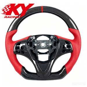 พวงมาลัยรถยนต์สำหรับ Acura RDX TLX ZDX TXL ILX ภายในรถปรับแต่งสไตล์สปอร์ตคาร์บอนไฟเบอร์ - Product Image 1