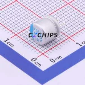 ตัวเก็บประจุแบบแข็ง APSF160EC3101MF05S แบบ Through Hole (THT), ขนาด D6.3xL5 มม. 100uF 20% 16V 6.3 มม. - Product Image 1