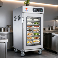Nouveau chariot chauffe-plats électrique à double porte en acier inoxydable Truelen avec fonction d'économie d'énergie pour la restauration commerciale et les buffets