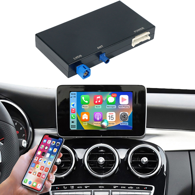 Car Multimedia Android Auto Interface Apple Carplay Retrofit Kit for Mercedes Benz NTG4.5 NTG 5.0 Wireless Carplay Module