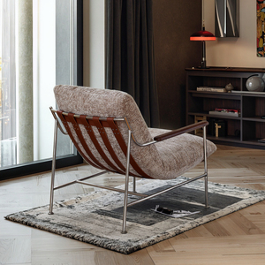 Fika loisirs moderne lumière luxe canapé simple chaise doux élastique concepteur inclinable amovible lavable tapisserie d'ameublement meubles de maison - Product Image 3