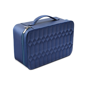 Boîte de rangement pour montres Weimei Hotsale à double couche, boîte de rangement pour bijoux, boîte de voyage en cuir de luxe pour bijoux - Product Image 5
