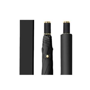 Custom Logo Automatic Open Double Canopy <b>Large</b> Black Golf <b>Umbrella</b> Paraguas Promotion Double Layer Golf <b>Umbrella</b> With Logo - Product Image 2