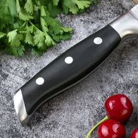 Couteau à désosser de haute qualité en acier inoxydable de 6 pouces avec manche en bois Pakka, finition hautement polie, ambidextre