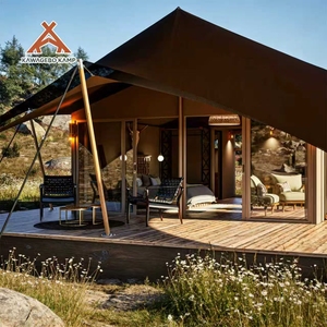 Carpa de Lujo para Glamping Kawagebo Kamp (KK) de Lona Impermeable de PVC/PVDF con Baño para Hoteles y Resorts - Product Image 1