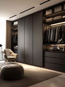 Armario de Melamina Sólida Portátil Moderno Personalizado, Muebles Duraderos para Dormitorio, Familias, Apartamentos, Hoteles, Comedor y Cocina - Product Image 5