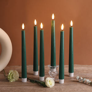 Bougie conique à <span class=keywords><strong>LED</strong></span> alimentée par batterie de Mermei <span class=keywords><strong>avec</strong></span> <span class=keywords><strong>télécommande</strong></span>, <span class=keywords><strong>cire</strong></span> de paraffine faite à la main pour les fêtes - Product Image 3