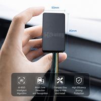 Boîtier AI BSD MOIS AI HW-AI-BOX avec caméra de recul AHD CVBS, détection audio-visuelle et alarme pour la gestion de flotte de camions