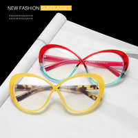 Tr90 Gafas ópticas Tendencia 2023 Marco óptico Color Marcos originales Nueva moda Anti Gafas azules Mujeres Vintage Irregular