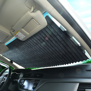 Parasol para Coche, Parabrisas Delantero, Retráctil Automático, Lámina de Aluminio, Aislamiento Térmico, Protección Solar, para Todos los Coches - Product Image 1