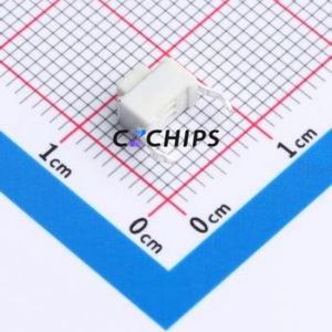 TS02-CBW1FH5.0 Tactile Switch Through hole,6.1x3.5mm Switch Single Pole Single Throw Rectangle Button 2.5N Through Hole - Product Image 2