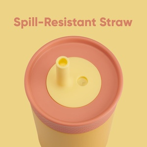 Gobelet en acier inoxydable isolé personnalisé pour enfants avec paille étanche 360ml gobelet moderne pour enfants sans BPA pour l'école - Product Image 2