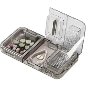 Promotion Plastic Fancy Pill Box Aufbewahrung behälter Medizin schneider Tragbare Medizin koffer mit Pillen schneider