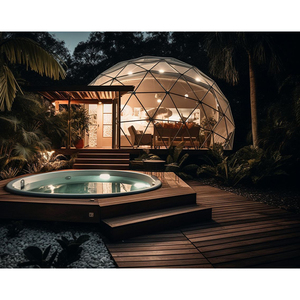 Tenda luar ruangan <span class=keywords><strong>igloo</strong></span> glamping, tenda kubah pvc tahan air liburan Dengan Kolam Renang - Product Image 3
