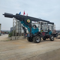 Foreuse rotative à tige carrée de type roue SDLQ LQ180, machine de forage de pieux de 15 m, mini-sondeuse de pieux vissés, mini-sondeuse de sol Soilmec
