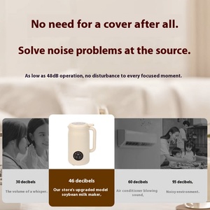 Hộ gia đình di động sưởi ấm đa chức năng sữa đậu nành máy màn hình cảm ứng điều khiển im lặng chân không Máy xay sinh tố 1200ml hạt tự động - Product Image 4