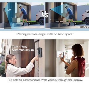 Hệ thống chuông cửa video màn hình cảm ứng 7 inch tích hợp camera, chống nước IP65, ứng dụng thông minh Tuya, độ phân giải 1080P HD, dùng cho nhà ở và văn phòng - Product Image 2