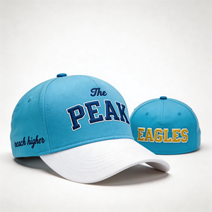 Gorras de Béisbol con Visera Corta y Logotipo Metálico, Gorra de Béisbol con Hoja de Roble Italiana, Gorra de Béisbol Personalizada con Parte Trasera Cerrada - Product Image 1