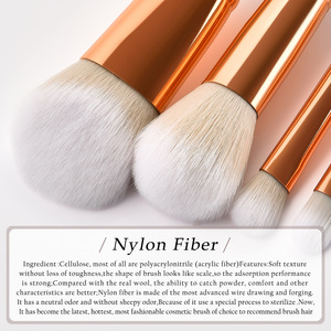 Juego de brochas de maquillaje al por mayor, mango de madera personalizado, Etiqueta Privada, 12 piezas, brochas para mezclar, brochas de maquillaje cosméticas - Product Image 3