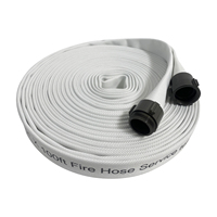 Tuyau d'incendie plat d'attaque, double gaine, blanc, doublé TPU, flexible, recyclable, durable, de marque SL, fourni par une usine chinoise
