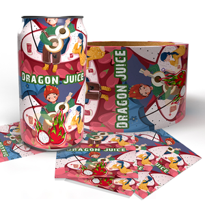 Minfly thiết kế kỹ thuật số in ấn Nhiệt PVC Pet bọc thu nhỏ tay áo nhãn CuộN bia lon/chai nước trái cây thu nhỏ nhãn - Product Image 3