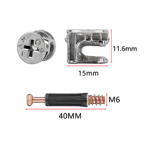 Conector excéntrico metálico para muebles, accesorios de máquina, plantilla de conexión, herrajes de bloqueo para uso en cocina y comedor - Product Image 3