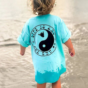 Organic Cotton Kids <strong>Tshirt</strong> Short Sleeve Kids Oversized T-shirt Kids Clothing Streetwear Boys T-shirt Custom Children Clothes - Product Image 6