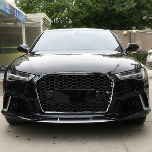 Cubierta de parachoques delantero de coche negro brillante de nueva condición para <span class=keywords><strong>Audi</strong></span> A6 C7.5 S6 16-18 Kit de carrocería estilo RS6 Sistemas de carrocería - Product Image 4