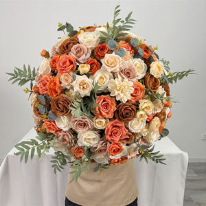 DKB - Bolas de Flores de Rosa Artificiales Realistas, Tacto Real, de Seda, para Centros de Mesa de Boda, Decoración de Mesa, Blanco, Rosa, Varios Tamaños - Product Image 6