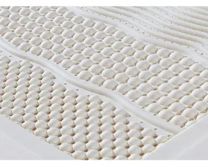 ขายร้อนสีขาวที่ใช้ในครัวเรือน100น้ำยางธรรมชาติที่นอน Topper สำหรับการนอนหลับเตียง