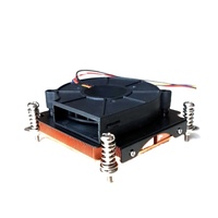 WellSunFan High Quality Blower 70x70x15mm Copper Heat Sink Computer Case CPU Cooling Fan Air Flow Two Ball Bearing 25dBA 3W