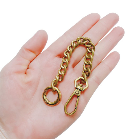 GRS Factory Custom New Mold Mini Large 6 9 12 Inch Metal Cross Body Purse Metal Zinc Alloy Strap Bag Chain Accessory Charms