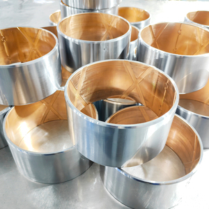 Втулка от производителя, обернутая стальная бронза, <span class=keywords><strong>CuPb10Sn10</strong></span>, Композитный Подшипник, втулка для втулки автомобиля, биметаллическая втулка - Product Image 1