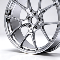 Rines Monobloque de Aluminio Cromado Plateado Forjado 5x120 5x114.3 de 18 19 20 21 22 Pulgadas para Porsche Mustang BMW M4 E92 F30 G20 G80