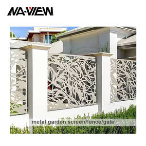 Clôture de bordure en aluminium rustique moderne, <span class=keywords><strong>portail</strong></span> de 6 pieds pour allée, salle à manger, fête, sécurité - Product Image 3