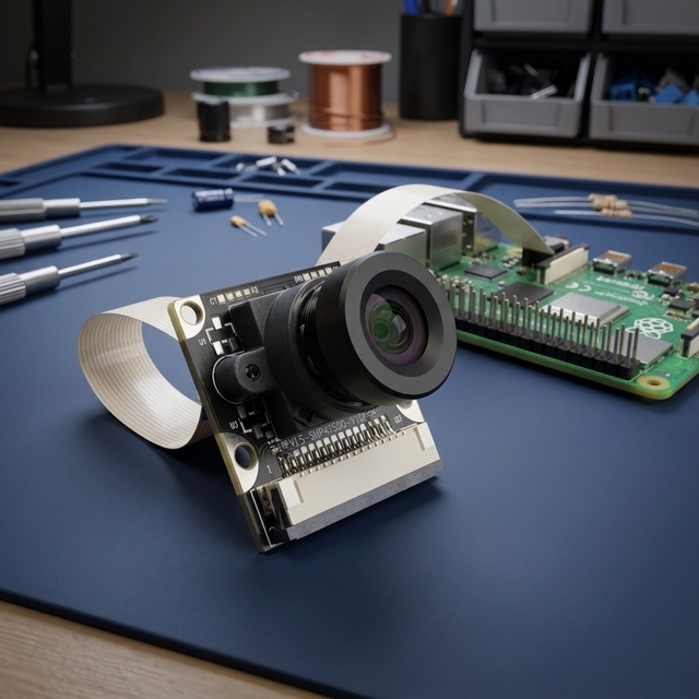 Compact 25 with 24 mm IMX219 8MP CMOS Camera Module with I²C Control & GPIO Industrial Grade