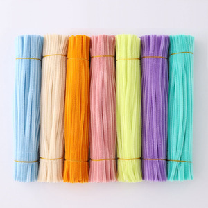 Creative Thicken Assorted Colors Chenille <strong>Stem</strong> Fuzzy Wire Art Supplies for DIY Arts Craft Kit Tinsel <strong>Stem</strong> 6mm*300mm <strong>Pipe</strong> Cleaner - Product Image 2