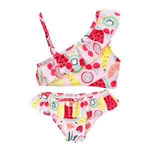 RTS Sleeveless Summer Beach Two-Piece Bikini Bottom Lovely Design Sexy Swimwear Girl Baby Swimsuit