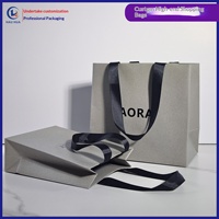 Sac cadeau en papier personnalisé de qualité supérieure avec poignée |   Sac de shopping de marque de luxe haut de gamme