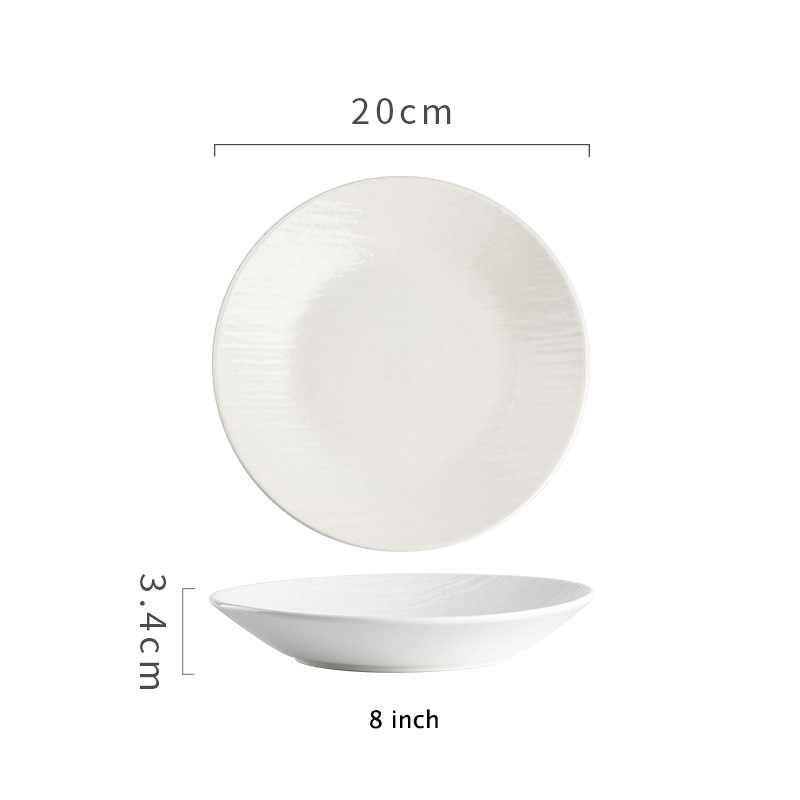 Piastra da 8 pollici (bianco)