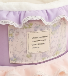 Lit pour chat personnalisé, mignon, en dentelle à volants, avec housse amovible, antidérapant, rond, doux, chaud, pour toutes les saisons, canapé-nid pour animaux de compagnie d'intérieur, petits animaux