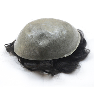Toupee de Cabello Humano Remy Indio al por Mayor, Grado AAA, Liso, 18 Pulgadas de Largo, Piel Súper Delgada (0.02-0.04 de Grosor), Económico para Hombres - Product Image 2