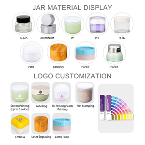 Vasetti Cosmetici Personalizzati in Plastica PP 20G 30G Bianchi Neri Rotondi con Tappo a Vite Vuoti per Polveri e Creme - Product Image 6