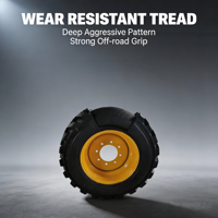 9-14.5 PU Foam Filled Tyre High Load Shock Absorbing Rubber Tire for Factory Sweeper Warehouse Transfer Cart