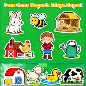 Gioco della Fattoria per Bambini, Magneti Adesivi per Frigorifero, Giocattolo Educativo per Bambini dai 3 ai 6 Anni per lo Sviluppo della Prima Infanzia - Product Image 5